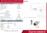 RG174 / LMR100, SMA Mascle Crimpar