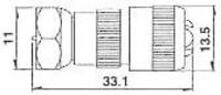 F Mâle, RG59 / RG6