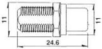 F FEMALE BULKHEAD TO RCA FEMALE