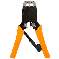 DUAL-MODULAR PLUG CRIMPS, STRIPS & CUTS TOOL, THE SAME AS THE 3236 BUT WITH RATCHET