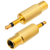 Ver informacion sobre 3.5mm MONO PLUG - RCA JACK, GOLD PLATED