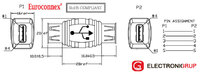 USB A FEMALE - USB A FEMALE