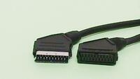 SCART PLUG TO SCART JACK, ALL PINS CONNECTED, 1.5m