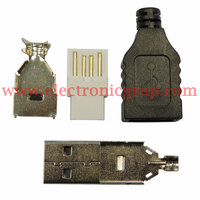 Conector USB tipo A - Macho, con Carcasa