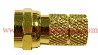 RG-6, 5C2V, F MALE TWIST ON TYPE, GOLD PLATED
