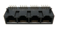 Base C.I., 4 port, Couder 90º, RJ-45, 50U"