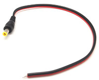 Ver informacion sobre DC Power extension cord with 5,5*2,1mm plug 24*12mm., 30cm.