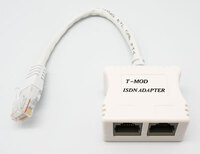 ISDN SPLITTER WITH 15cm WIRE, MALE TO DOUBLE FEMALE