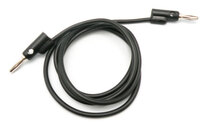 TEST LEAD SET - BANANA PLUG , BLACK, 1m