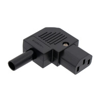 IEC C13 (Hembra) conector acodado 