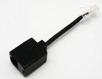 Ver informacion sobre RJ45, 8P4C US PLUG - 2x8P4C US JACK, W/2x100ohm RESISTANCE, BLACK