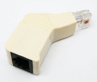 RJ45, 8P4C US PLUG - 8P4C US JACK, W/x100ohm RESISTANCE, BEIGE