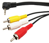 Ver informacion sobre 3.5mm. 4CONTACTES MASCLE - 3xRCA MASCLE, 1.5m, DAURATS