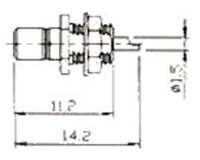 RG-174U, SMB Femelle Châssis