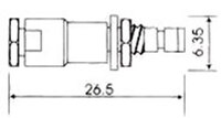 RG-174U, SMB Femelle Châssis Souder