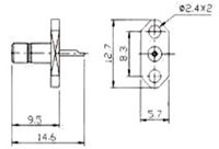 SMB FEMALE CHASSIS MOUNT