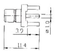 SMB FEMALE PCB MOUNT