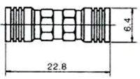 RG-174U, SMB DOBLE MASCLE