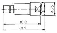 RG-174U, SMB FEMALE CLAMP TYPE