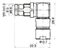 FLEX5, RIGHT ANGLE 1.6/5.6 FEMALE CLAMP