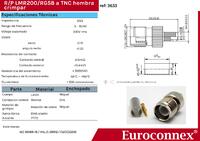 RG58 / LMR200, R/P TNC Femelle à sertir