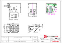 DOBLE USB-A, FEMELLA C.I., BLINDAT