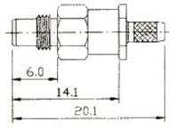 SMC Femelle à sertir RG-174