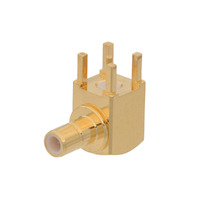 RIGHT ANGLE SMC FEMALE PCB MOUNT, GOLD PLATED