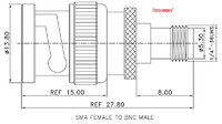 SMA FEMELLA (NORMAL) - BNC R/P MASCLE