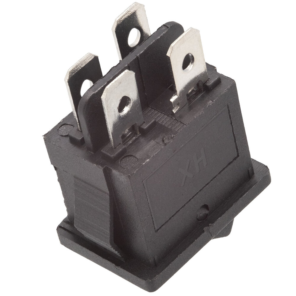 4P. ROCKER SWITCH (DPST) ON-OFF, 250V. 6A