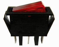 3P. ILLUMINATED ROCKER SWITCH (SPST) ON-OFF, 250V. 16A