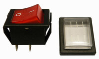 Ver informacion sobre INTERRUPTOR LUMINOSO 4P. (DPST) ON- OFF, 250V. 6A, ROJO