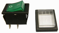 Ver informacion sobre INTERRUPTOR LUMINOSO 4P. (DPST) ON- OFF, 250V. 6A, COLOR VERDE