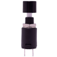 MINI PUSHBUTTON SWITCH, OPEN AND CLOSE TYPE,  125V. 3A (250V. 1.5A), BLACK COLOUR