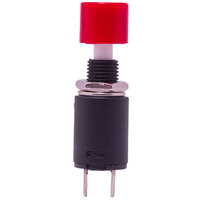 MINI PUSHBUTTON SWITCH, OPEN AND CLOSE TYPE,  125V. 3A (250V. 1.5A), RED COLOUR