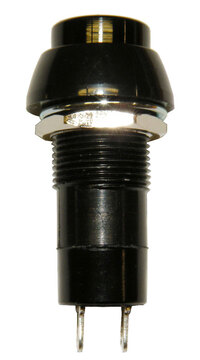 PUSHBUTTON SWITCH,OPEN TYPE, 125V. 3A, BLACK COLOUR