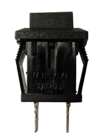 SQUARE PUSHBUTTON SWITCH,OPEN TYPE, 125V. 1A, BLACK COLOUR