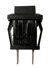 SQUARE PUSHBUTTON SWITCH,CLOSE TYPE, 125V. 1A, BLACK COLOUR