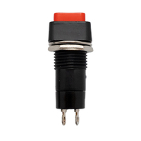 PUSHBUTTON SWITCH ON-OFF, 125V.- 3A, RED