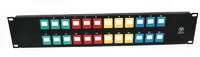 24 PUERTOS PATCH PANEL VACIO, 19"