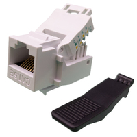 Ver informacion sobre Cat.5e TOOLLESS UTP KEYSTONE JACK (MANUAL CABLE INSERTION)