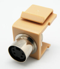 Ver informacion sobre S-VHS FEMALE SOLDER TYPE KEYSTONE INSERT, IVORY