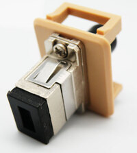 SC-ST ADAPTOR, KEYSTONE, FIBRA OPTICA