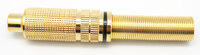 RCA Femelle doré, Câble 8-9mm, Ligne Noir