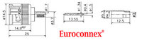 BNC Male Crimpar para RG-179, PTFE