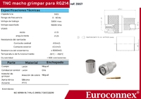 RG-214, TNC Male Cripm type, PTFE (1P/BAG)