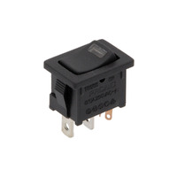 3P. ILLUMINATED ROCKER SWITCH ON-OFF, CON LED. 125V-10A (250V - 6A)