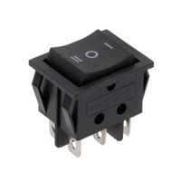 Ver informacion sobre 6P. ROCKER SWITCH, ON-OFF-ON, 125V. 10A (250V.- 6A)