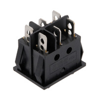 6P. ROCKER SWITCH, ON-OFF-ON, 125V. 10A (250V.- 6A)