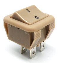 Ver informacion sobre 4P. ROCKER SWITCH ON-OFF, 125V. 16A (250V.- 16A)